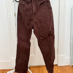 Hollister Men's Corduroy Pants in Rich Brown